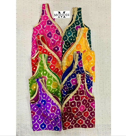 Sleeveless Chanderi Blouse